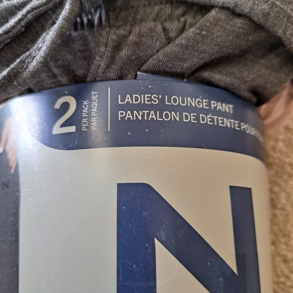 New! Natori Lounge Pants Size Medium Pink Grey PJ Pants Casual Neutral Relaxed - Picture 7 of 10